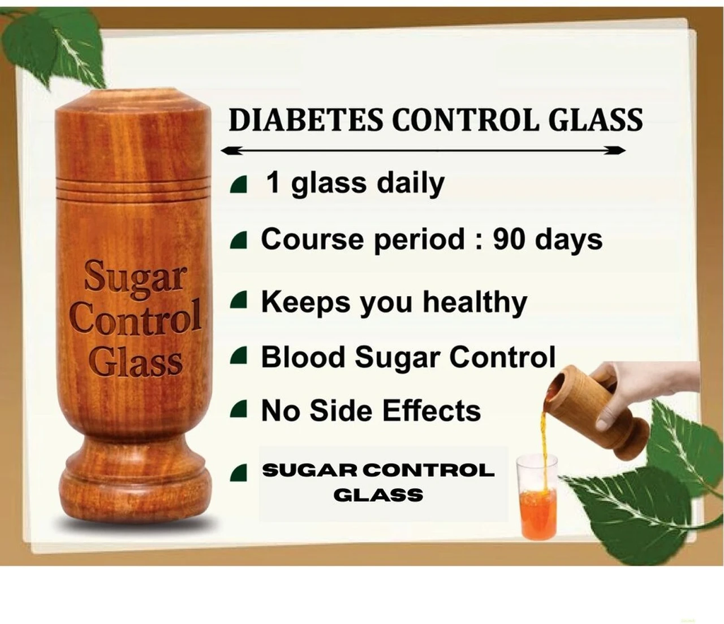 Sugar Balance Wooden Water Glass