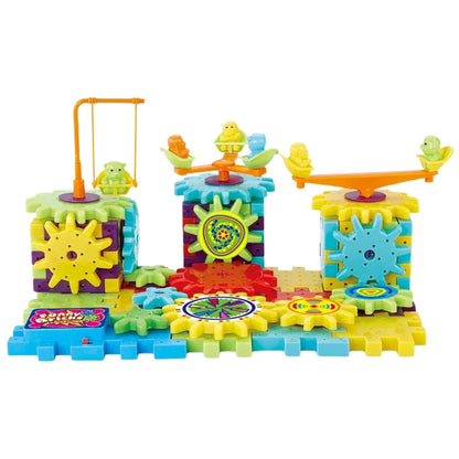 Rotating Building Blocks with Gears for STEM Learning 81pcs