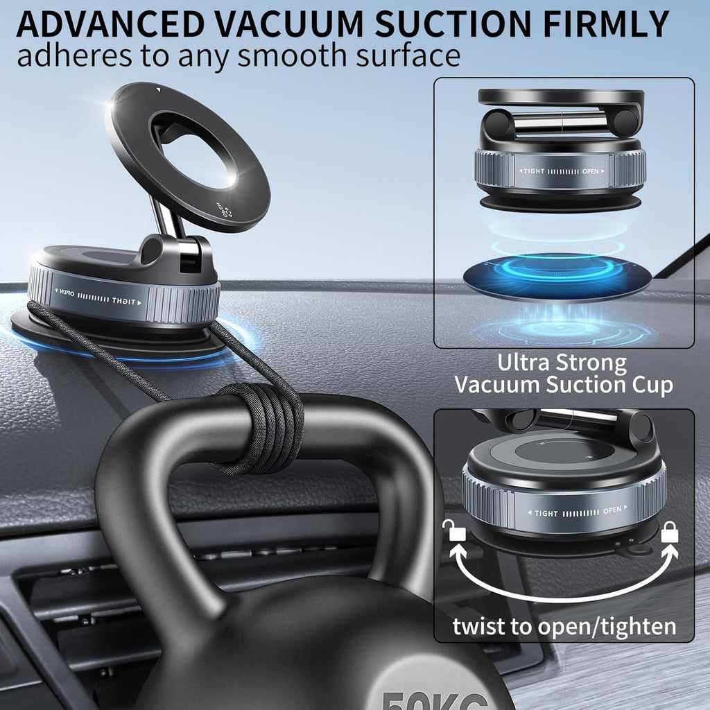 Universal 360° Vacuum Magnetic Car Phone Holder