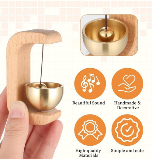 Hanging Meditation Sound Bowl with Wooden Stand