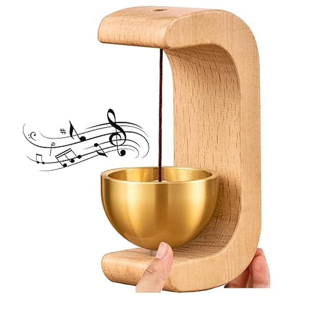 Hanging Meditation Sound Bowl with Wooden Stand